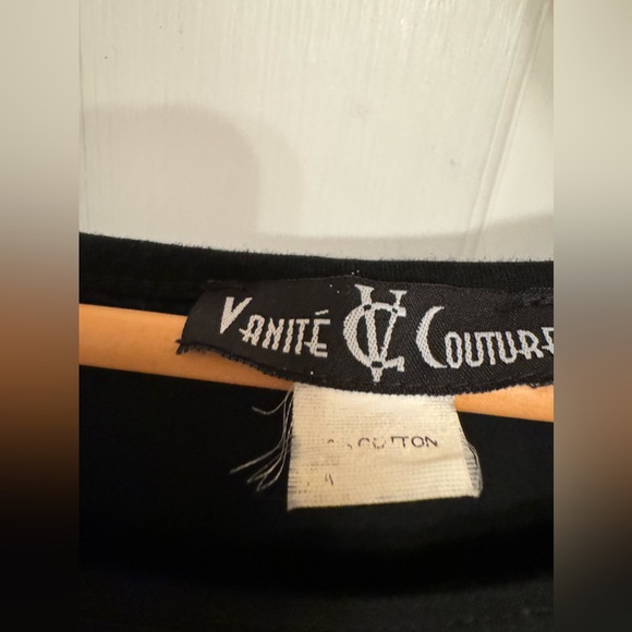 Vanite Couture 2 piece sheer overlay London Graffiti tunic large - Picture 6 of 10